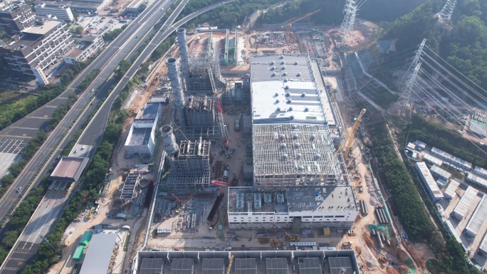 深圳能源光明电源基地建设施工