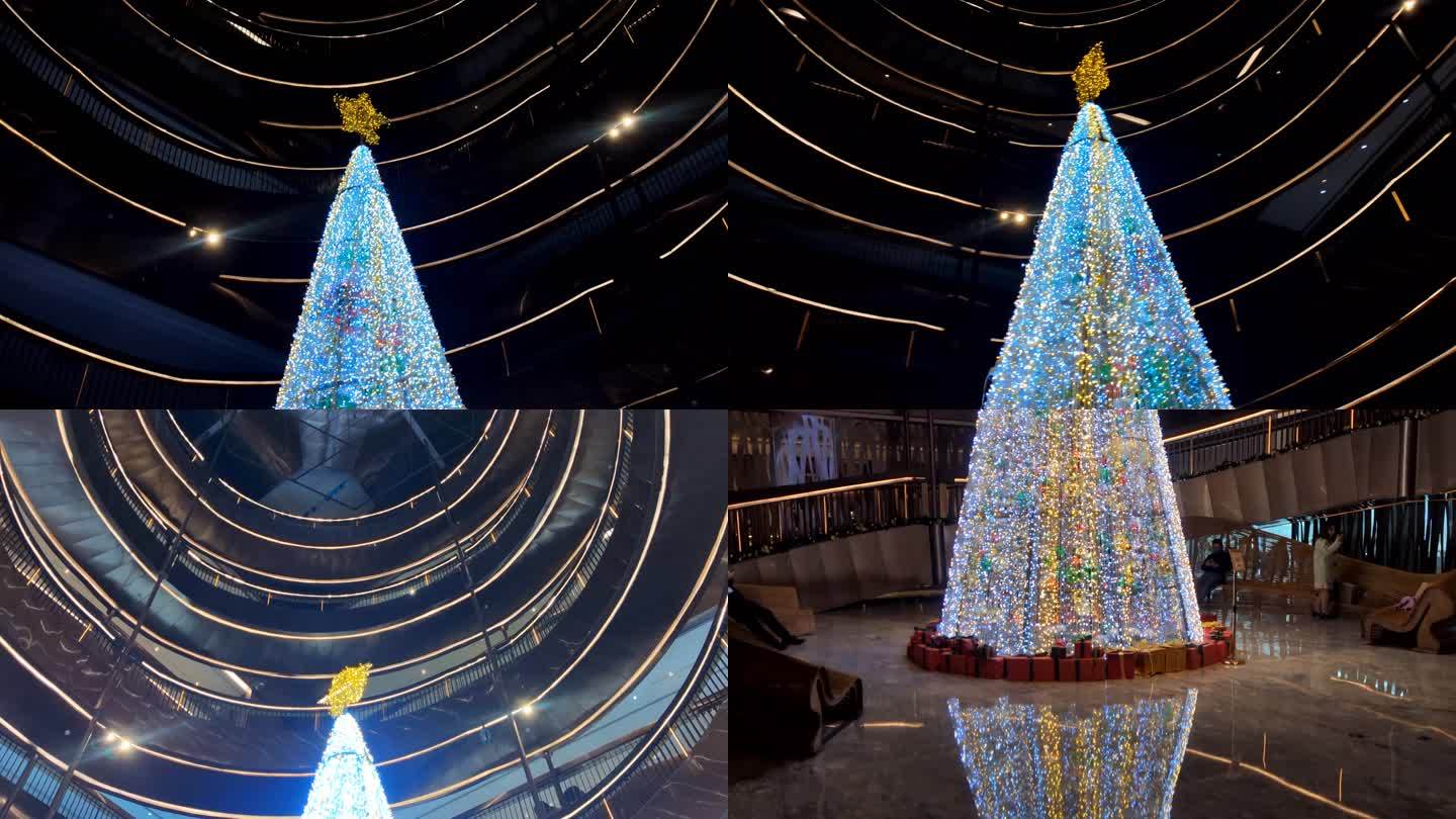 大型圣诞树造型商场酒店圣诞节新年节日氛围