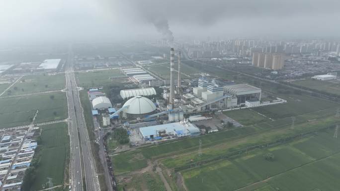 华电忻州广宇煤电厂4k航拍