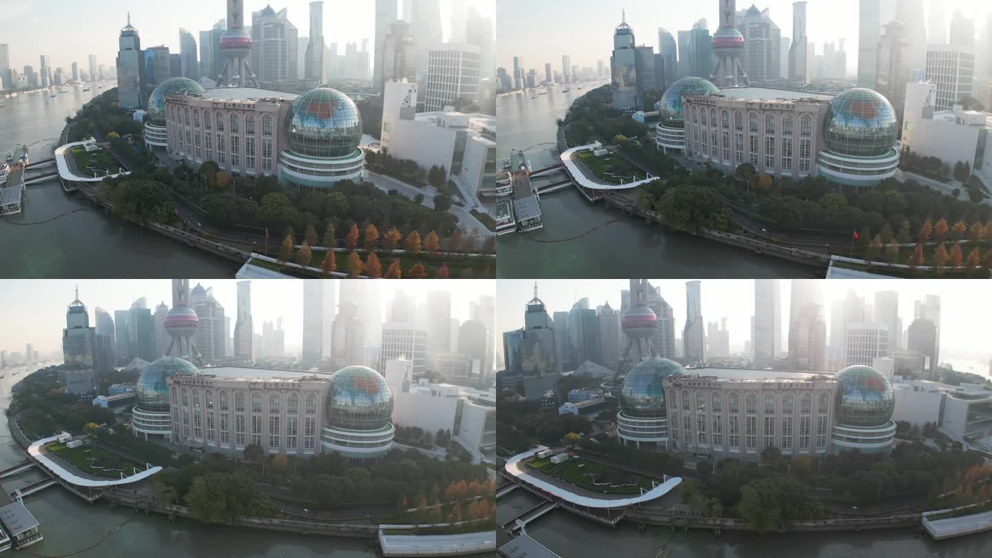 上海国际会议中心航拍 浦东CBD