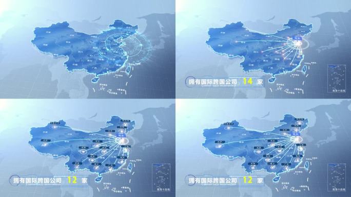 青岛中国地图业务辐射范围科技线条企业产业