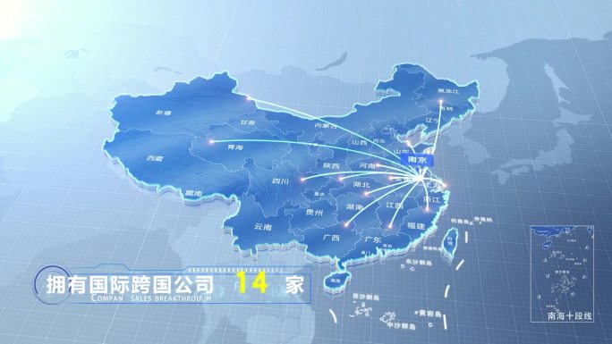 南京中国地图业务辐射范围科技线条企业产业