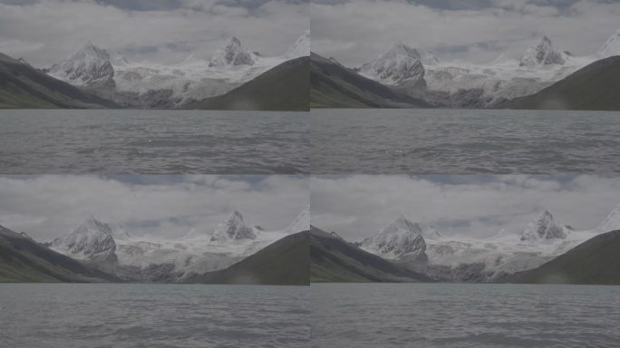 神圣雪山湖水升格镜头4K RAW