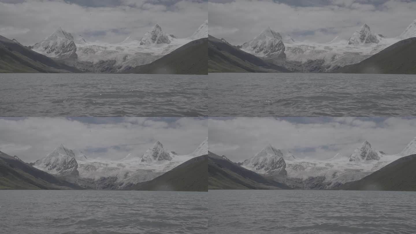 神圣雪山湖水升格镜头4K RAW
