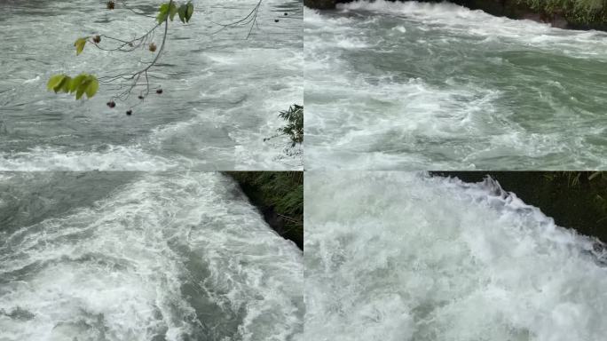 水厂阀门河道激流清凉小溪自来水厂饮用水