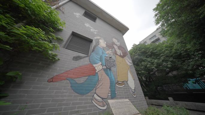 福州城市风光人文运动空镜头4k