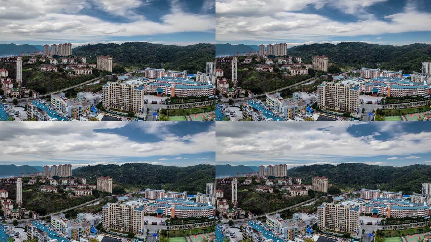 宁德市 地标 万达广场 先锋广场 塔山公