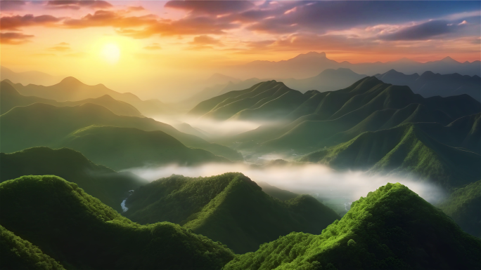美丽中国 大好河山 生态绿色 壮丽山河