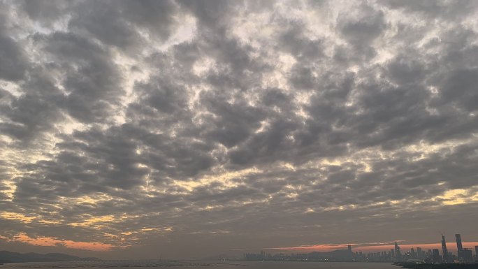 唯美天空云景 灰色云层 天空云景