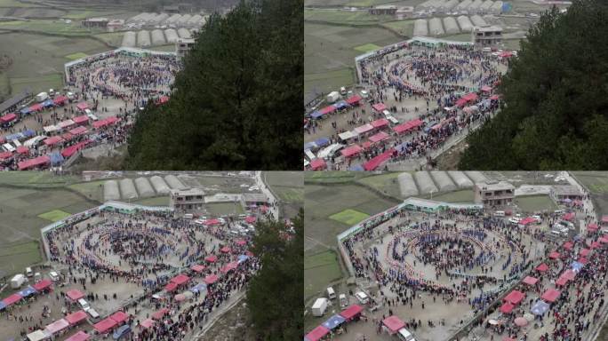 贵州果里村苗族跳圆洞葬祭祀仪式4k