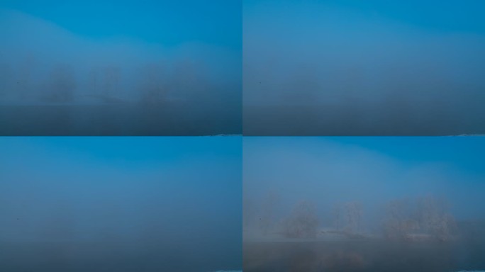 冬季云海雾凇素材