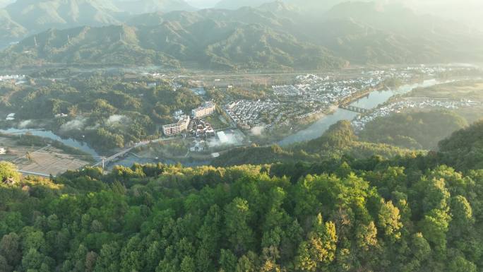 4k安徽黄山市休宁齐云山日出