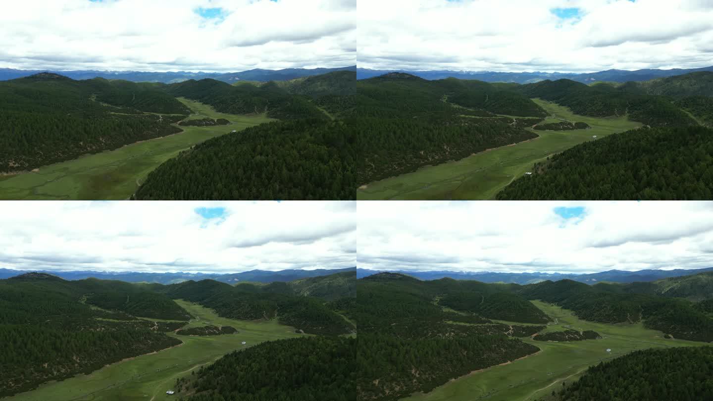 航拍香格里拉风景