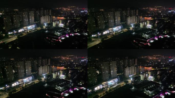 台州温岭夜景航拍