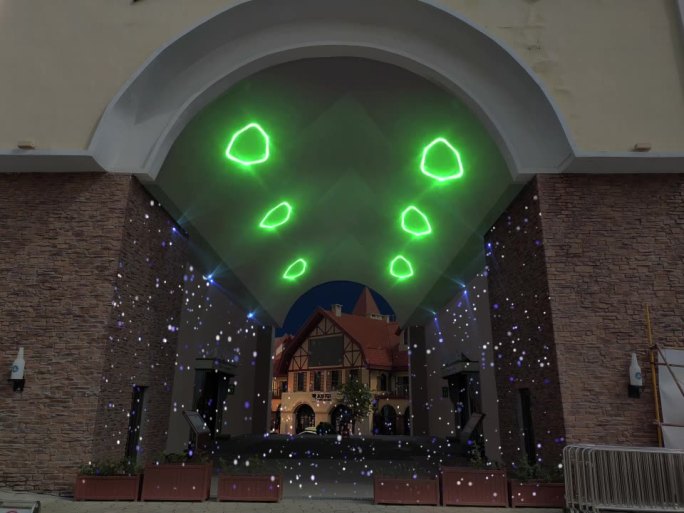 拱门隧道3D投影秀激光秀灯光秀