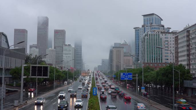 北京国贸暴雨 北京721暴雨