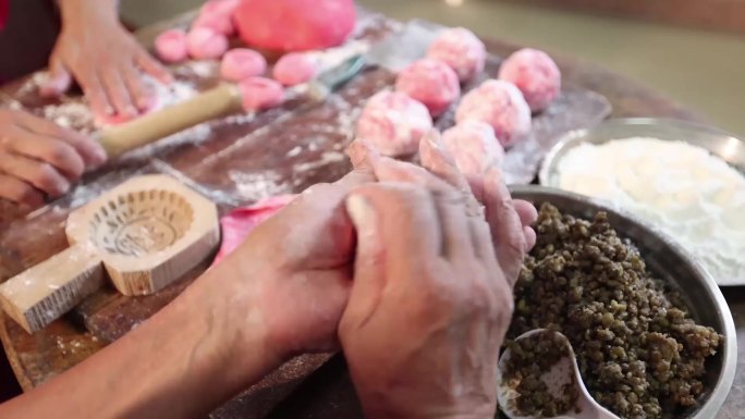 莆田红团制作传统特色小吃地方特色小吃