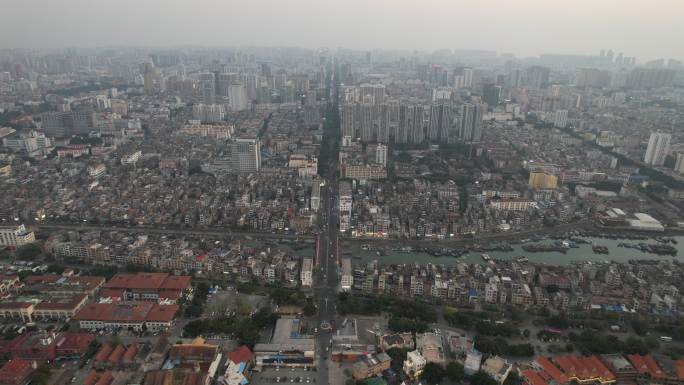 广东北海城市风光城市大景航拍