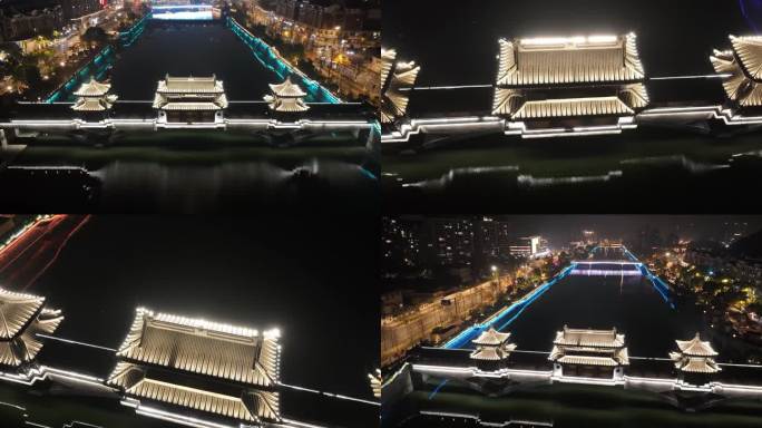 临安苕溪画廊夜景