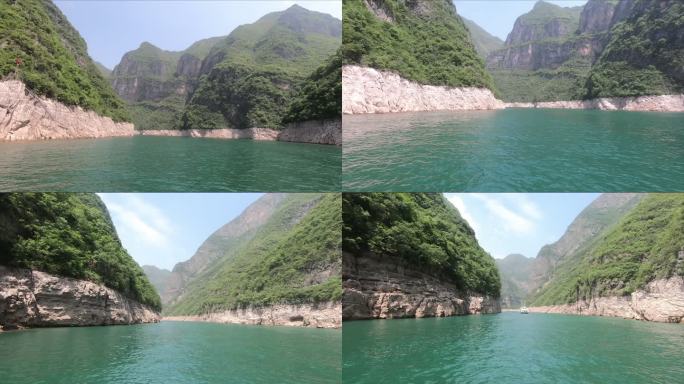 长江三峡两岸风光游轮游船快艇
