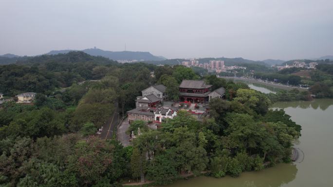 广东惠州西湖准提寺航拍