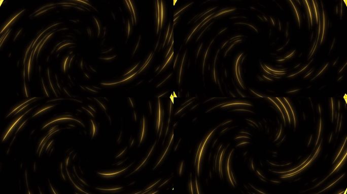 4k金色粒子漩涡 透明通道