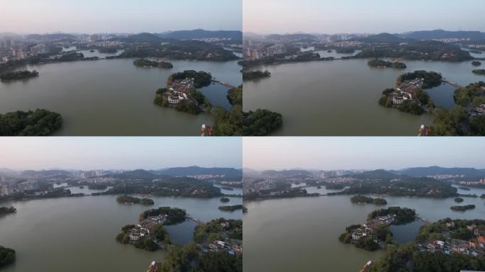 广东惠州西湖航拍