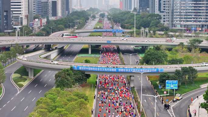 4K 2023马拉松实拍 运动跑步