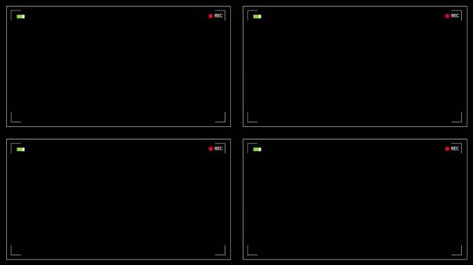 REC摄影机拍摄界面拍摄取景框
