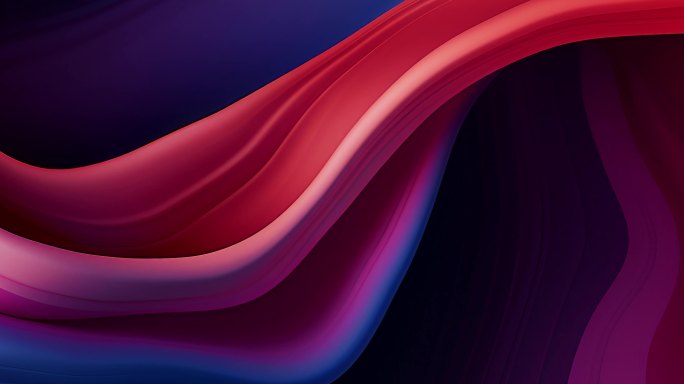 6K-大屏彩色抽象科技波浪背景