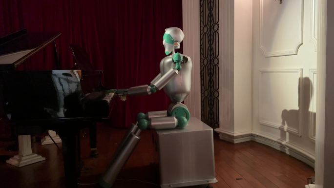 4K原创 机器人弹钢琴