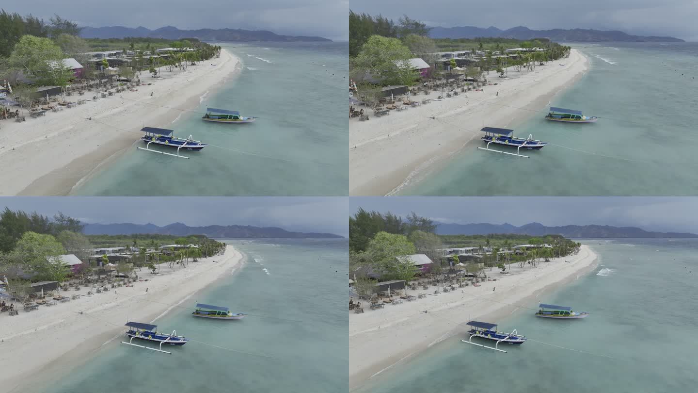 HDR印尼吉利群岛美诺岛屿海滨自然风光