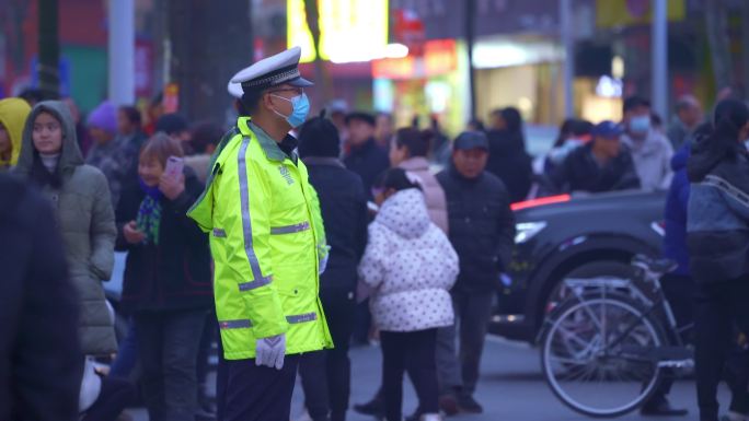 警察执法交通执勤