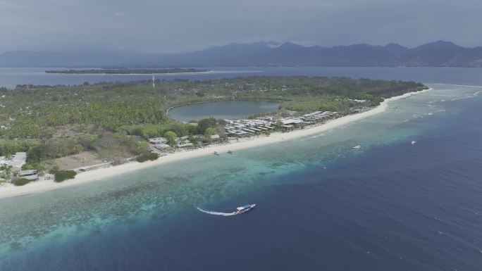 HDR印尼吉利群岛美诺岛屿海滨自然风光