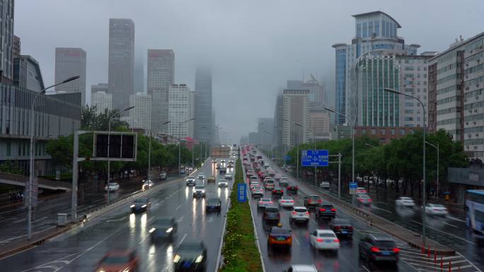 北京国贸暴雨 北京721暴雨