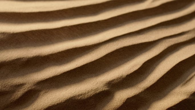 沙丘沙漠风沙前行攀登探险