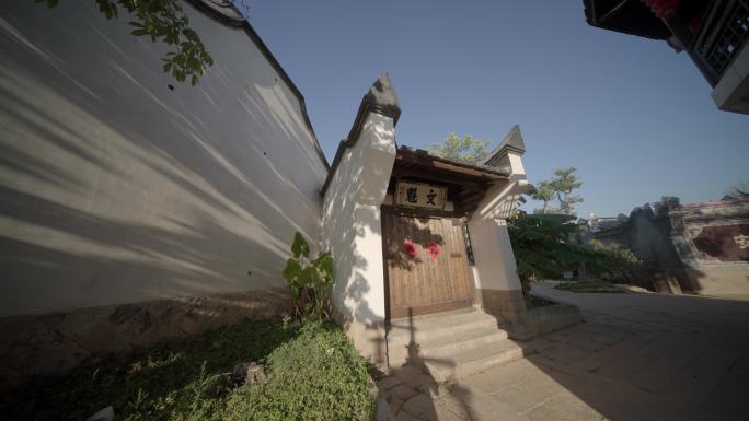 福州梁厝古村城市风光人文运动空镜头4k