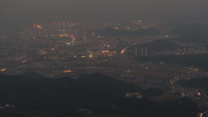 台州温岭夜景航拍