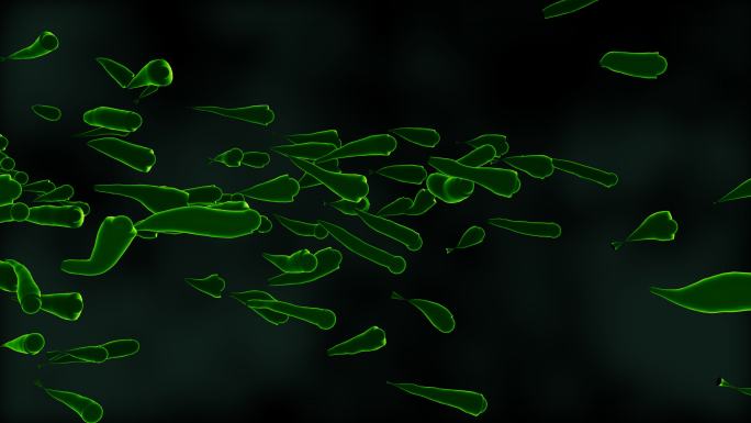 游动蔓延生长活跃的病毒细菌