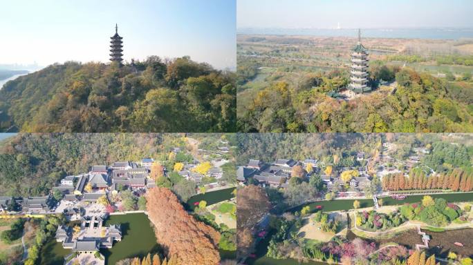 镇江焦山风景区航拍