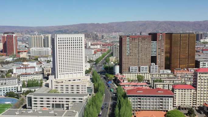 呼和浩特城市大景 呼市大景