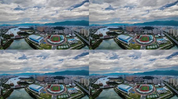 宁德市 地标 万达广场 先锋广场 塔山公