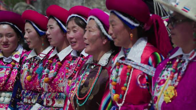 藏族民族跳舞 锅庄