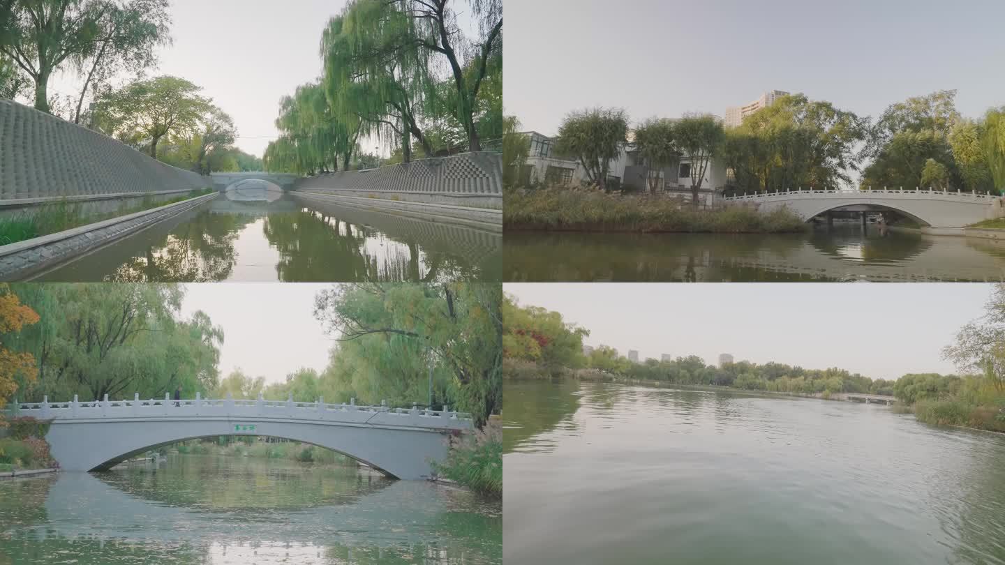 北京城市河道上的十几座桥-亮马河道