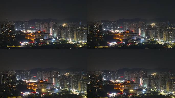 台州温岭夜景航拍