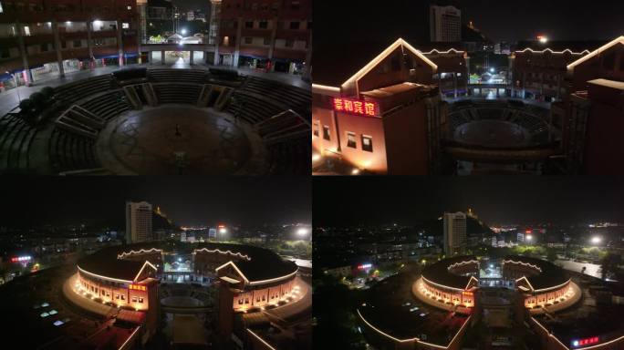 台州临海崇和门广场夜景