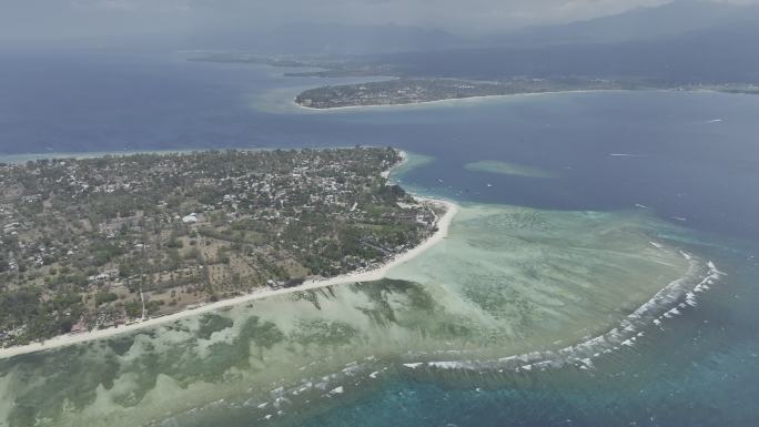 印尼龙目吉利群岛Air自然风光航拍