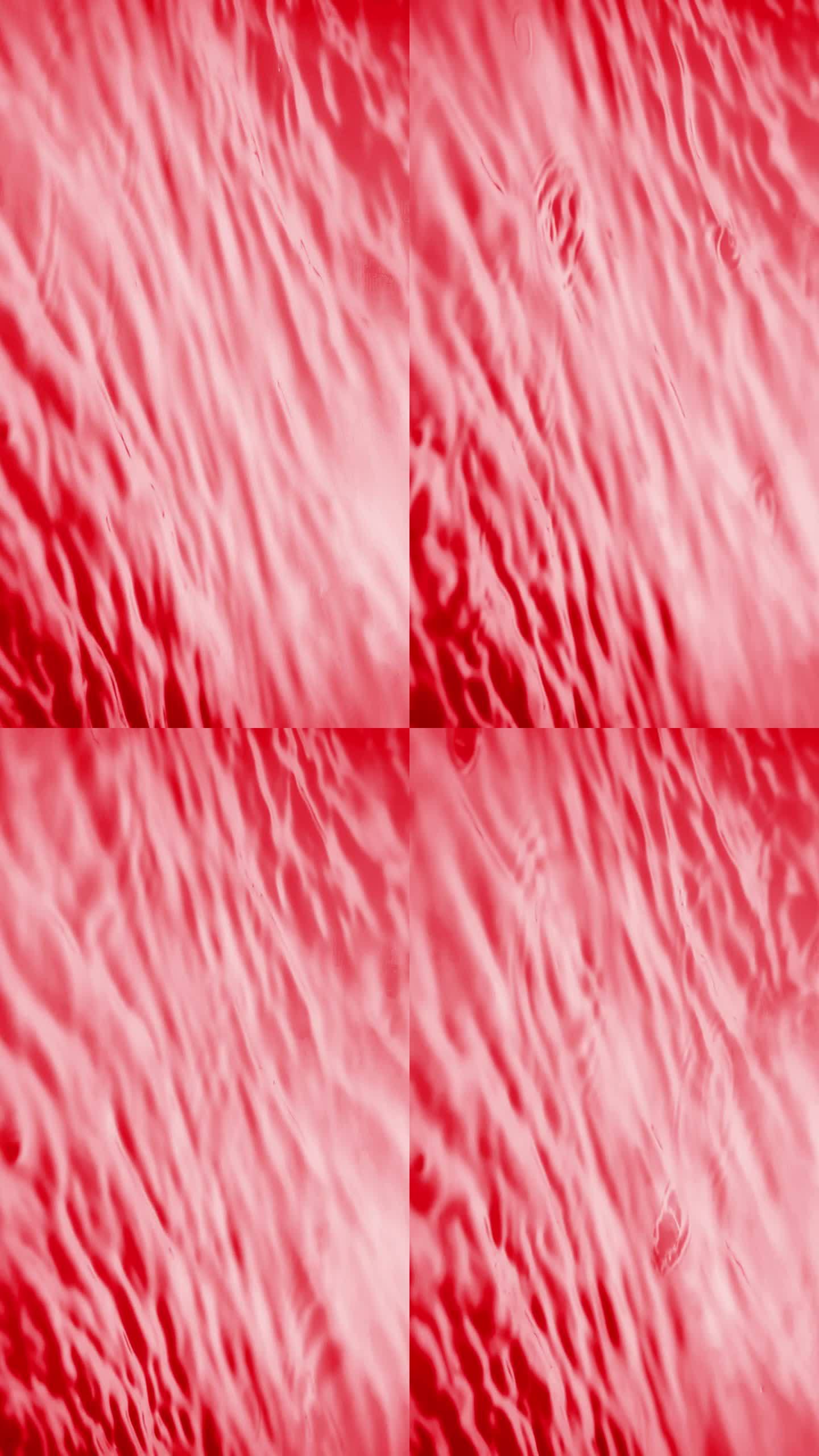 抽象红色流体背景-垂直视频