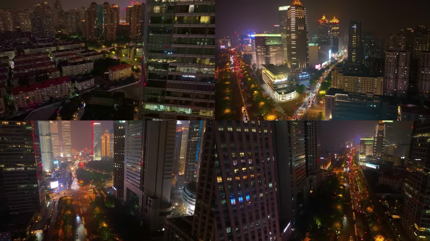 上海市浦东新区外滩陆家嘴繁华商业区高楼大