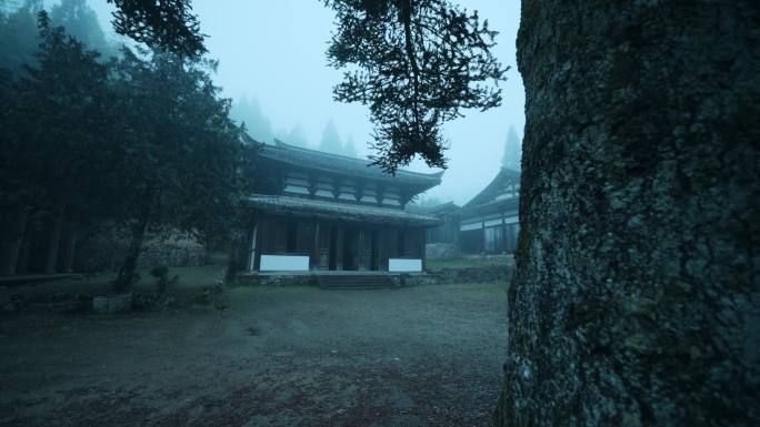 丽水景宁古建筑旅游景点时思寺